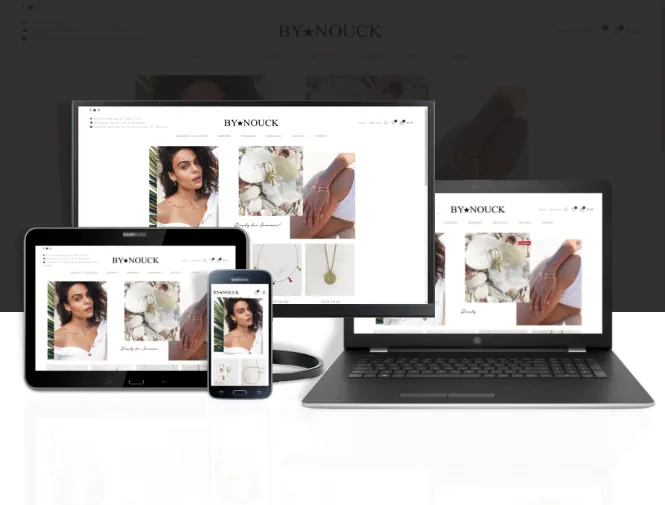 Een van onze mooie websites | De webshop van By★Nouck