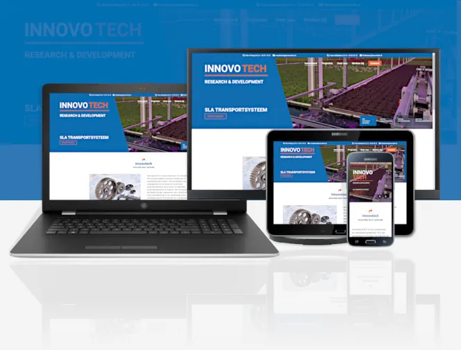 Een van onze mooie websites, origineel en modern | Innovotech